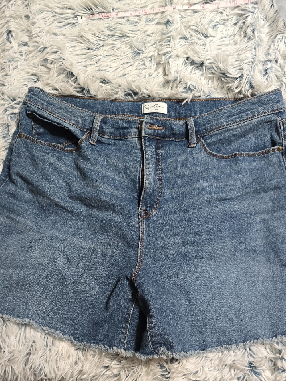 Jessica Simpson Blue Denim Cutoff Jean Shorts
